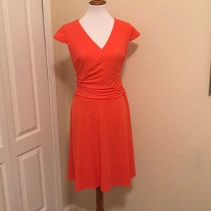 Nine West Size 4 Wrap Dress in Tangerine